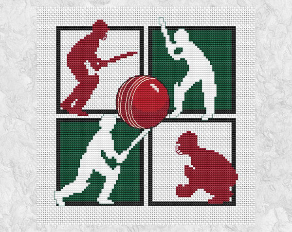 Cricket cross stitch pattern without frame