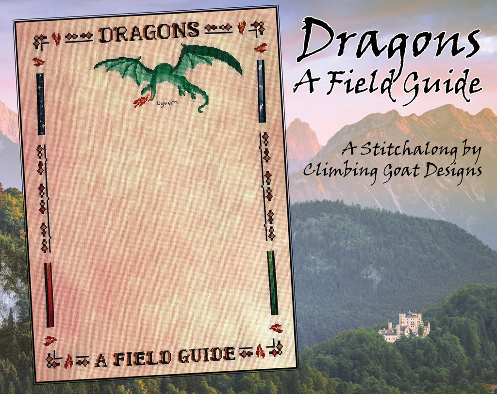 Dragons: A Field Guide Stitchalong begins!