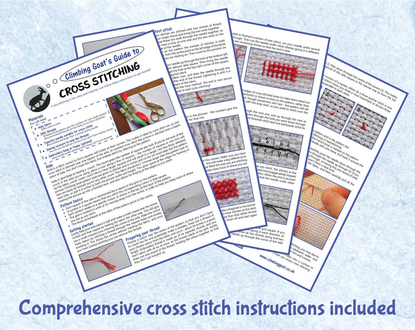 Comprehensive cross stitch patterns included