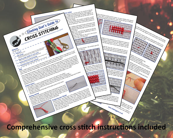 Comprehensive cross stitch instructions included