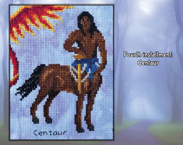 Mythical Creatures: A Field Guide stitchalong. Fourth installment: Centaur