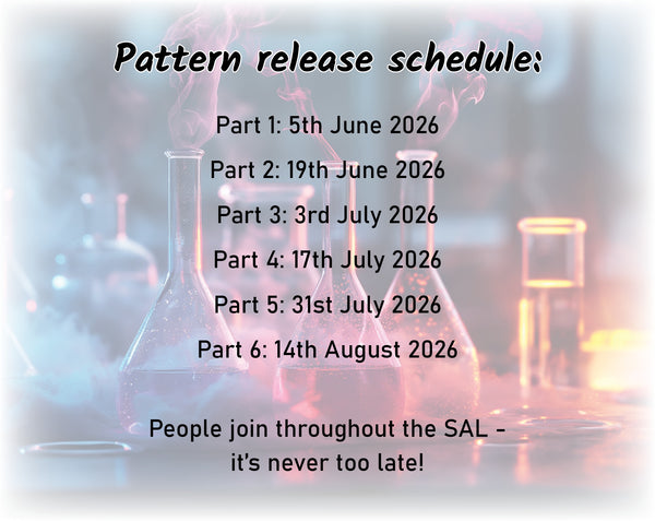 Her Science, Her Story: Women in Science Stitchalong (cross stitch pattern).

Pattern release schedule:

Part 1: 5th June 2026
Part 2: 19th June 2026
Part 3: 3rd July 2026
Part 4: 17th July 2026
Part 5: 31st July 2026
Part 6: 14th August 2026

People join throughout the SAL - it's never too late!