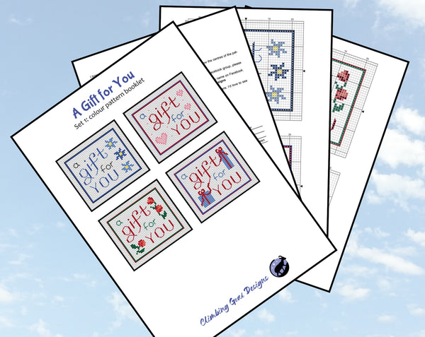 Pages of 'A Gift for You: Set 1' pattern booklet
