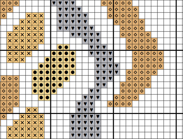 James Webb Space Telescope - astronomy cross stitch pattern - section of PDF