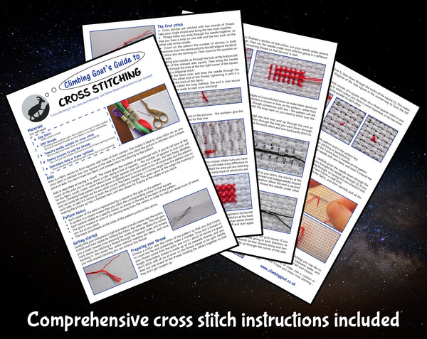 Cross stitch instructions