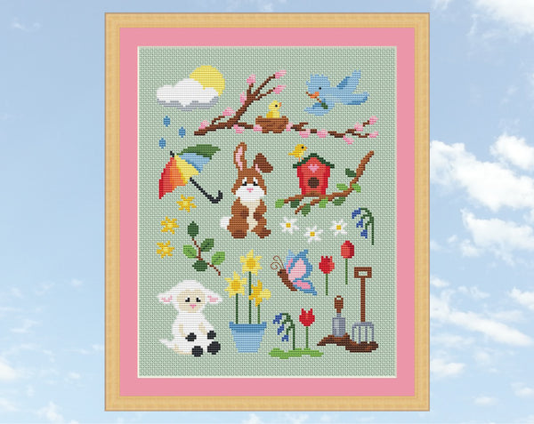 Spring Awakening cross stitch pattern