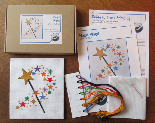 Magic Wand cross stitch kit