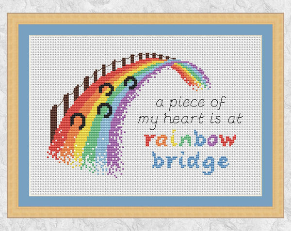 Horse Memorial cross stitch pattern