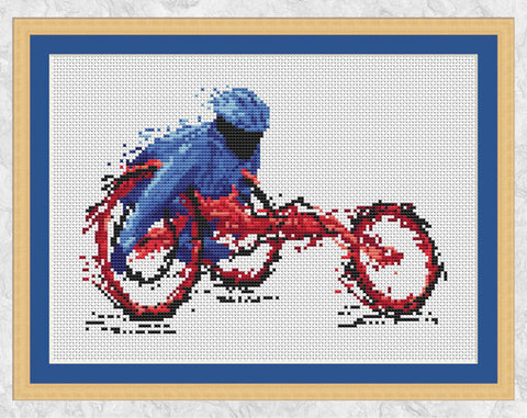 Wheelchair Racer cross stitch pattern