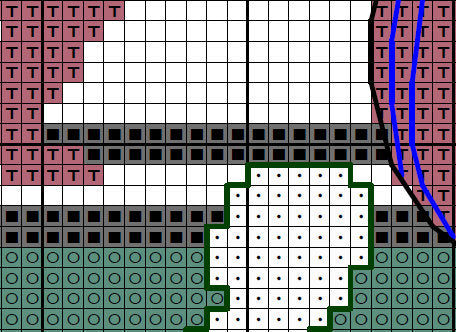 Cricket - section of cross stitch pattern
